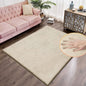 ORINOVA 5x8 Area Rug Light Brown Beige Plush Shaggy Rugs for Bedroom Washable Faux Rabbit Fur Rug for Living Room Fluffy Large Nursery Rug Home Décor