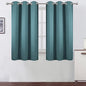 LEMOMO Sea Teal Thermal Blackout Curtains/38 x 54 Inch/Set of 2 Panels Room Darkening Curtains for Bedroom