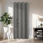 Joydeco Blackout Door Curtain for Doorway Privacy 84 Inches Long, Grommet Closet Curtain for Open Closet, Room Divider for Bedroom Living Room (Light Grey, 52Wx84L, 1 Panel)