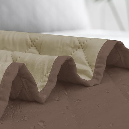 Easy-Going Sectional Couch Covers for Dogs L Shape Sofa Cover Reversible Sofa Slipcover Chaise Lounge Cover Furniture Protector Cover for Pets Dog Cat (30 x 50 inches, Brown/Beige)