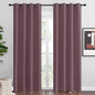 NICETOWN Dry Rose Blackout Curtains 86" Long for Office, Dining Room, 55" Wide, 2 Pieces, Guest Room, Sound Reducing Heat and Cold Block Curtain Panels for Modern Decorative