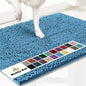 Muddy Mat® | Super Absorbent Door Mat Indoor, Microfiber Quick Dry Chenille Entryway Rug, Non-Slip Front Door Mat, Indoor Mats for Entryway, Machine Washable Pet Rug, Sky Blue 19"x30"