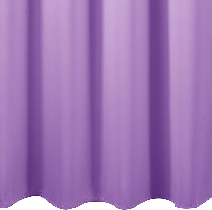 LEMOMO Lavender Blackout Curtains 66 x 63 Inch Length/Set of 2 Curtain Panels/Thermal Insulated Room Darkening Blackout Curtains for Bedroom