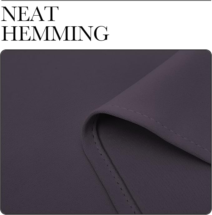 NICETOWN Greyish Purple Blackout Curtains 72 inches Length for Play Room, 2 Panels, 34" Wide, Thermal Insulated Decoration Drapes for Window