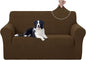 U-NICE HOME Loveseat Cover Stretch Couch Cover Sofa Cover Sofa Slipcover Furniture Protector for 2 Cushion Couch Sofa Pet Friendly(Loveseat, Brown)