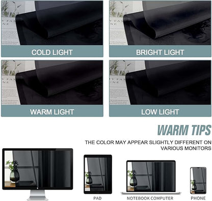 Black Valances for Windows 14 inch Length 2 Panels Set, Small Voile Sheer Curtains for Bathroom, Soft Fabric Lightweight Light Filtering Kitchen Curtains, Dual Rod Pocket, 2x42Wx14L Inches