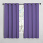 NICETOWN Bedroom Curtain Panels Blackout Draperies, Thermal Insulated Solid Grommet Blackout Curtains/Drapes (Lilac Purple, 1 Pair, 55 by 68-inch)