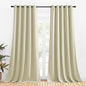 NICETOWN Room Darkening Curtain Panels for Cafe, Thermal Insulated Grommet Room Darkening Draperies/Drapes for Window (Beige, 2 Panels, W70 x L95 -inch)