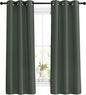 NICETOWN Bedroom Curtains 63 inch Length 2 Panels - Grommet Top Blackout Room Darkening Sound Reduction Privacy Thermal Drapes for Flat/Laundry, Dark Mallard, W37 x L63