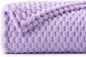 BEDELITE Fleece Blanket - 3D Jacquard Decorative Lavender Throw Blankets for Couch & Bed, Soft and Cozy Warm Plush Fluffy Blanket All Seasons Suitable, 50x70Inches