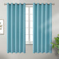 BGment Blackout Curtains - Grommet Thermal Insulated Room Darkening Bedroom and Living Room Curtains, Set of 2 Panels (70 x 63 Inch, Aqua)