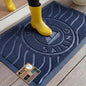 GORILLA GRIP 100% Waterproof All-Season WeatherMAX Doormat US Designed Natural Rubber, Stain and Fade Resistant, Low Profile Indoor Outdoor Door Mats, Easy Clean Patio Mat, 29x17, Blue Sailing
