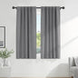 PONY DANCE Blackout Window Curtains Set - 42 W x 72 Inches L, Silver Grey Window Drapes Thermal Curtain Rod Pocket Room Darkening Panels/Light Blocking for Living Room, 2 PCs