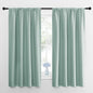 NICETOWN Curtains for Living Room 2 Panels, Rod Pocket Thermal Drapes for Bedroom, Room Darkning Fresh Shading Blinds Modern Home Decoration for Girls, W42 x L63 in per Panel, Seafoam Green