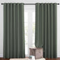 NICETOWN Blackout Curtains and Drapes for Living Room - Thermal Insulated Solid Grommet Top Blackout Panels/Draperies for Kid's Room/Bedroom (Dark Mallard, 1 Pair, 80 x 84 Inch)