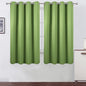 LEMOMO Light Green Blackout Curtains 66 x 63 Inch Length/Set of 2 Curtain Panels/Thermal Insulated Room Darkening Blackout Curtains for Bedroom
