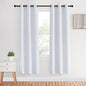NICETOWN White Room Darkening Draperies and Curtains, Set of 2, 34 by 70 Inch, Home Fashion Energy Saving Grommet Top Room Darkening Drape Panels for Bedroom