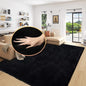 ORINOVA Black Washable Area Rugs 6x9 Rugs for Living Room Faux Rabbit Fuzzy Fur Rug for Bedroom Nursery Rugs Room Décor