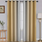 SimpleHome Ombre Room Darkening Curtains 96 inches Length for Bedroom,Grommet Gradient Light Blocking Beige Gradient Window Curtains for Living Room,2 Panels, 52x96 inches
