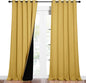 NICETOWN Total Shade Curtains and Draperies, Heavy-Duty Full Light Shading Drapes with Black Liner Backing for Villa/Hall/Dorm Window（Bright Yellow, Package of 2 Panels, 62" Wide x 95" Long