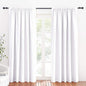 RYB HOME Large Curtains for Bedroom 84 inches Long 2 Panels Set, Privacy Thermal Insultaed Sunlignt Heat Blocking Drapes for Sliding Patio Door, Width 70 by Length 84, Pure White