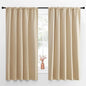 NICETOWN Room Darkening Curtains for Bedroom - Home Decoration Privacy Protection Thermal Insulated Solid Drapes/Draperies for Kitchen Window (Biscotti Beige, Set of 2, 52 x 63 inches)
