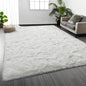 Deerhoo Large Shag Area Rugs 6 x 9, Plush Fuzzy Rugs for Living Room, Ultra Soft Fluffy Furry Rug for Bedroom, Indoor Carpet Nursery Rugs for Kids Room Home Decor, White