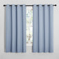 NICETOWN Vintage Blue Blackout Curtains 68 inches Length for Living Room, 2 Panels, 55" Wide, Thermal Insulated Decoration Drapes for Bedroom Window