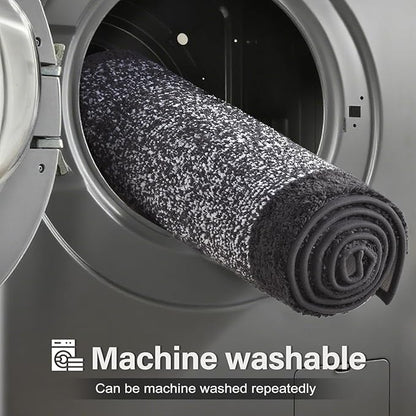 48x24 Long Bathroom Rugs Washable Non Slip, Dark Grey Bath Mat for Bathroom Floor Tub, Soft Absorbent Quick Dry Mats for Shower, Bathtub,Home Decor