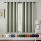 MIULEE Sage Green Blackout Curtains for Bedroom Living Room 63 Inches Long 2 Panels, Thermal Insulated Room Darkening Drapes Solid Grommet Noise Reduction Light Blocking Window Treatments 50x63 Inch