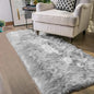 Latepis Runners 2x6 Grey Fur Faux Sheepskin Rug Washable Gray Area Rug Fluffy Fuzzy Rugs for Bedroom Runner Cushion Room Décor, Runner