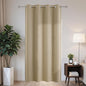 Joydeco Blackout Patio Sliding Door Curtains 96 Inches Long, Grommet Privacy Room Divider Curtains, Extra Wide Thermal Blackout Drapes for Bedroom Living Room (Light Beige, 60Wx96L, 1 Panel)