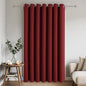 Joydeco Blackout Patio Sliding Door Curtains 108 Inches Long, Grommet Privacy Room Divider Curtains, Extra Wide Thermal Blackout Drapes for Bedroom Living Room (Burgundy Red, 100Wx108L, 1 Panel)