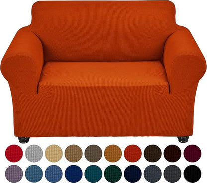 Joccun Stretch Chair Couch Cover,1-Piece Sofa Slipcover Spandex Jacquard Fabric Sofa Covers with Elastic Bottom,Furniture Protector for Dogs,Cats,Kids(Armchair,Pureed Pumpkin)