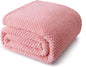 Whale Flotilla Twin Size Fuzzy Fleece Blanket for Bed, 60x80 Inch Fluffy Warm Soft Jacquard Blankets for All Season, Lightweight and Cozy, Pink