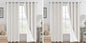 H.VERSAILTEX 100% Blackout Curtains Ivory, Linen Blackout Curtains 96 inch Curtains 2 Panel Set, Elegant Curtain for Bedroom Grommet Drapes Window Curtains Living Room Drapes (Pack of 2)