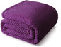 Whale Flotilla Queen Size Fuzzy Fleece Blanket for Bed, 90x90 Inch Fluffy Warm Soft Jacquard Blankets for All Season, Lightweight and Cozy, Purple