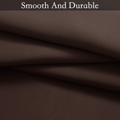 SimpleHome Ombre Room Darkening Curtains for Bedroom, Gradient Grey White to Brown Light Blocking Thermal Insulated Grommet Window Curtains/Drapes for Living Room,2 Panels, 52x72 inches Length