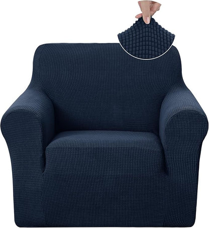U-NICE HOME Recliner Chair Covers Stretch Couch Cover Sofa Cover Sofa Slipcover Furniture Protector for Chair Cover Pet Friendly(Armchair, Navy)