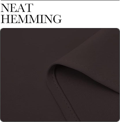 NICETOWN Energy Smart Thermal Insulated Solid Grommet Blackout Curtains/Drapes for Living Room (2 Panels, 42 inches x 84 inches, Toffee Brown)