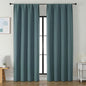 Simplebrand Ava Dark Green Blackout Curtains for Bedroom 90 Inches Long 2 Panels Set, Solid Privacy Energy Saving Living Room Window Treatment Curtains Blackout Drapes, W50 x L90 Inch, Dark Green