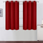 LEMOMO Red Thermal Blackout Curtains/38 x 54 Inch/Set of 2 Panels Room Darkening Curtains for Bedroom