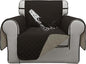 ISSUNTEX Double Protection 100% Waterproof Chair Sofa Covers for Living Room, Couch Covers for Chair Sofa, Reversible Furniture Protector Sofa Cover for Dogs, Pets, Kids (Chair, Chocolate/Beige)
