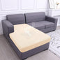 hyha Waterproof Sectional Couch Covers, Non Slip Sofa Couch Cushion Covers L Shape, Thick Stretch Jacquard Fabric, Washable Sofa Slipcovers with Elastic Bottom (1 Piece for Chaise XL, Beige)