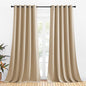 NICETOWN Room Darkening Draperies Window Curtain Panels, Thermal Insulated Grommet Room Darkening Curtains for Bedroom (Biscotti Beige, 2 Panels, W70 x L108 -inch)