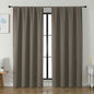 Simplebrand Ava Latte Blackout Curtains for Bedroom 84 Inch Length 2 Panels Set, Solid Thermal Insulated Privacy Living Room Window Treatment Curtains Blackout Drapes, W50 x L84 Inch, Latte