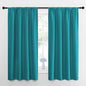 NICETOWN RV Blackout Curtains for Camper Windows, Peacock Blue, 29" Wide by 50" Long, 2 PCs, Short Blackout Curtains & Drapes, Thermal Insulated Blackout Curtain Panels for Kids Room, Play Room