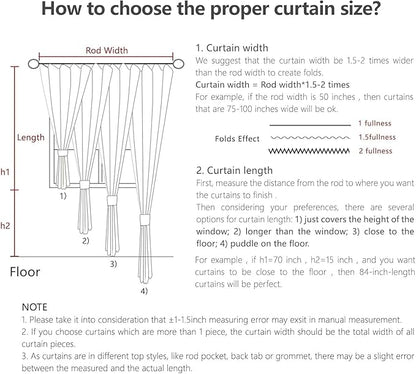 Joydeco 100% Blackout Curtains for Bedroom - Natural Linen Curtains, Thermal Insulated Linen Light Blocking Drapes, Rod Pocket & Back Tabs (Linen, 52" W x 90" L (Pack of 2))