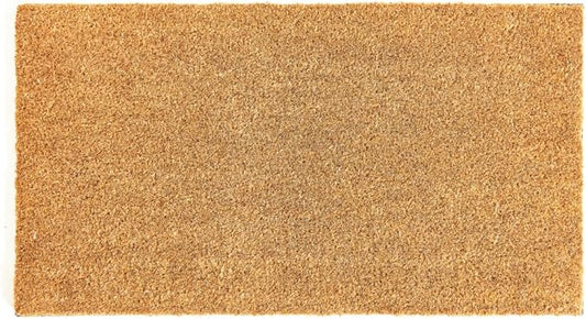 KANKUN Coco Coir Door Mat with Heavy Duty Backing, Welcome Doormat (17" x 30"), Doormat Entrance (Plain - 1Pack)