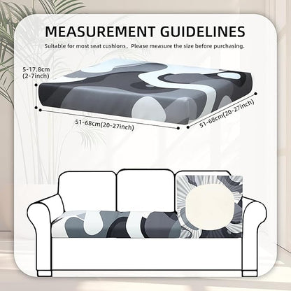 8Pcs Stretch Patio Cushion Covers,Outdoor Couch Covers Replacement,Outdoor Couch & Sofa Slipcovers,for Patio Furniture Cushion Covers,Washable Reusable urniture Protector(Black Camouflage,8PCS)